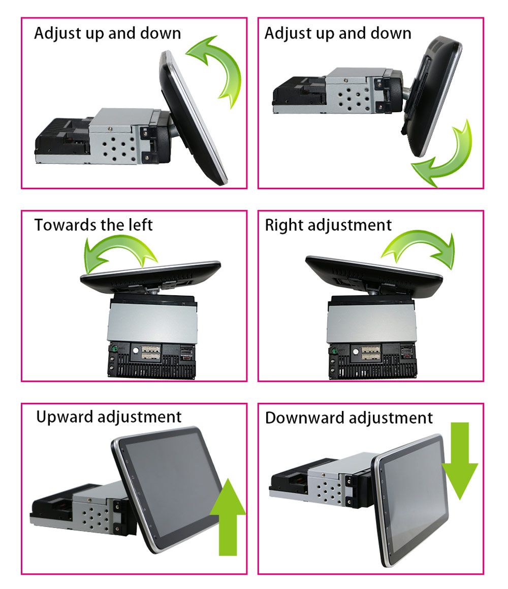 10.1inch 9inch Android 360 Degree Rotatable Screen Car Video Multimedia System with Carplay Auto