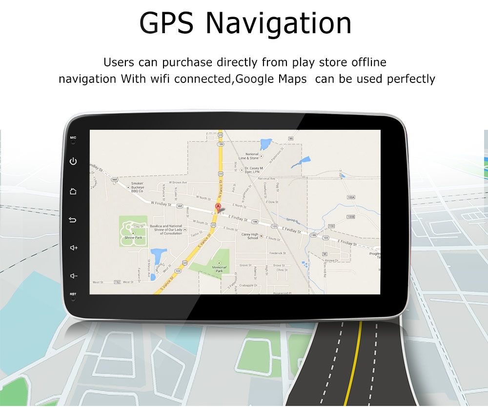 10.1inch 9inch Android 360 Degree Rotatable Screen Car Video Multimedia System with Carplay Auto