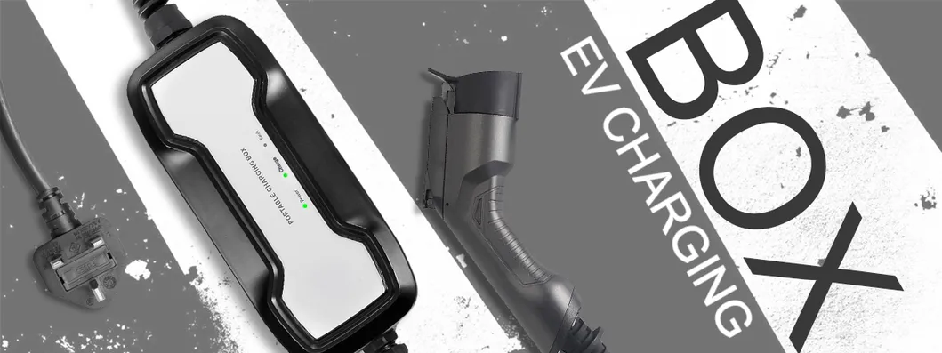 10A IEC 62196-2 Portable EV Mode 2 Charger for Electric Vehicle Charging Cable BS Plug