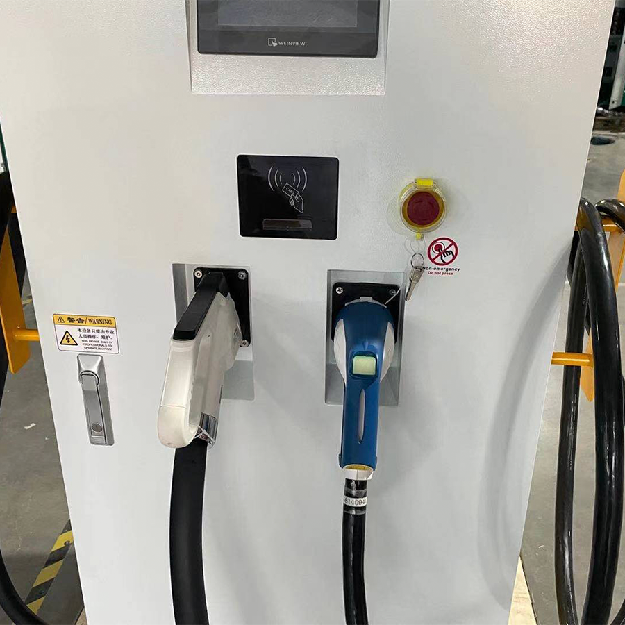120kw Chademo Double Connectors DC Fast EV Charger Evse Electric Car Charging