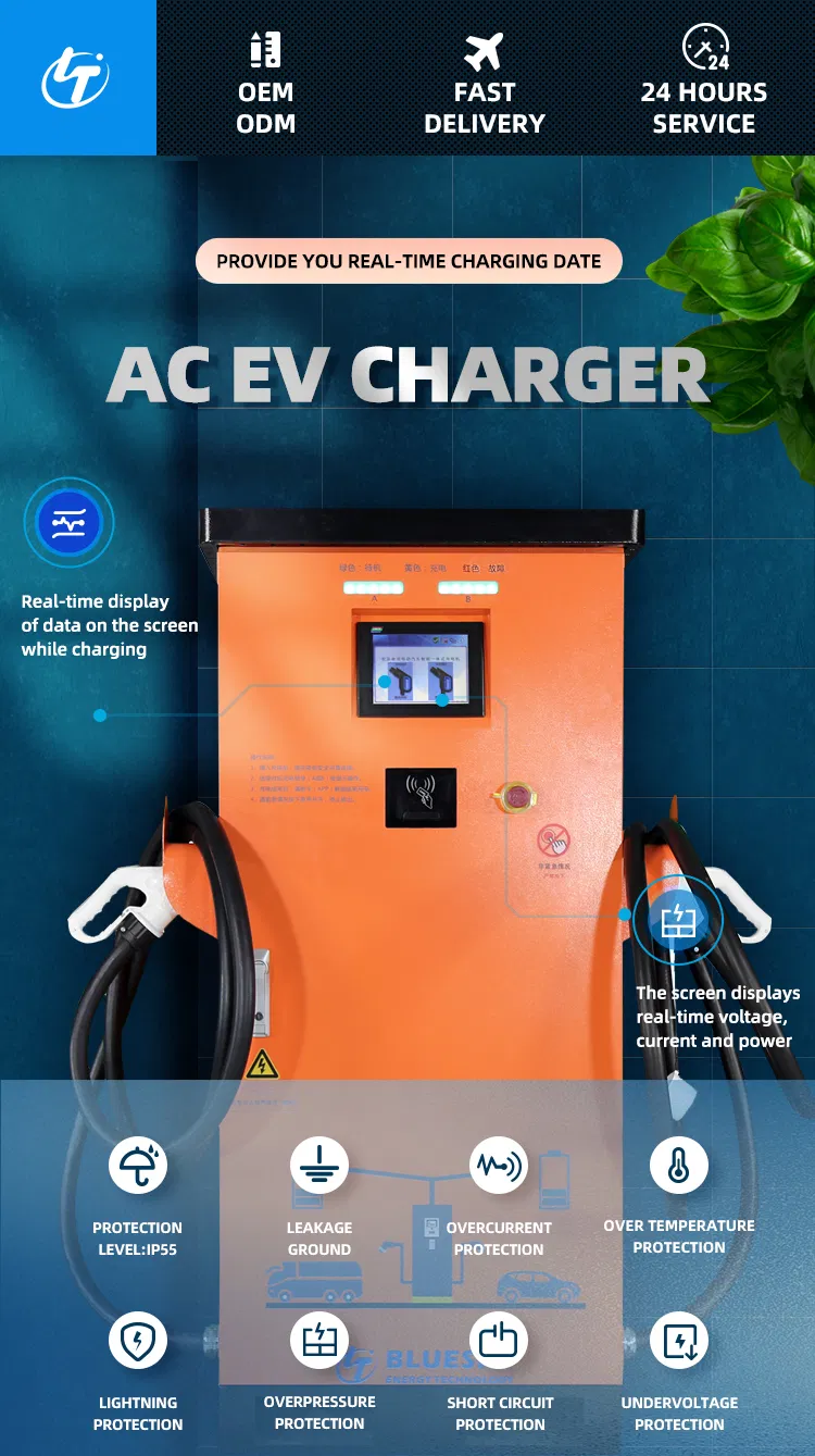 120kw Chademo Double Connectors DC Fast EV Charger Evse Electric Car Charging