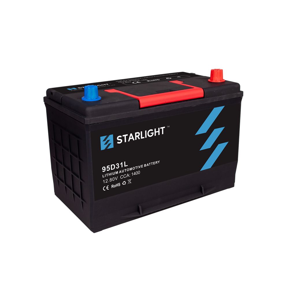 12V 95D31L Lithium Ion Car Battery/Starter LiFePO4 Battery