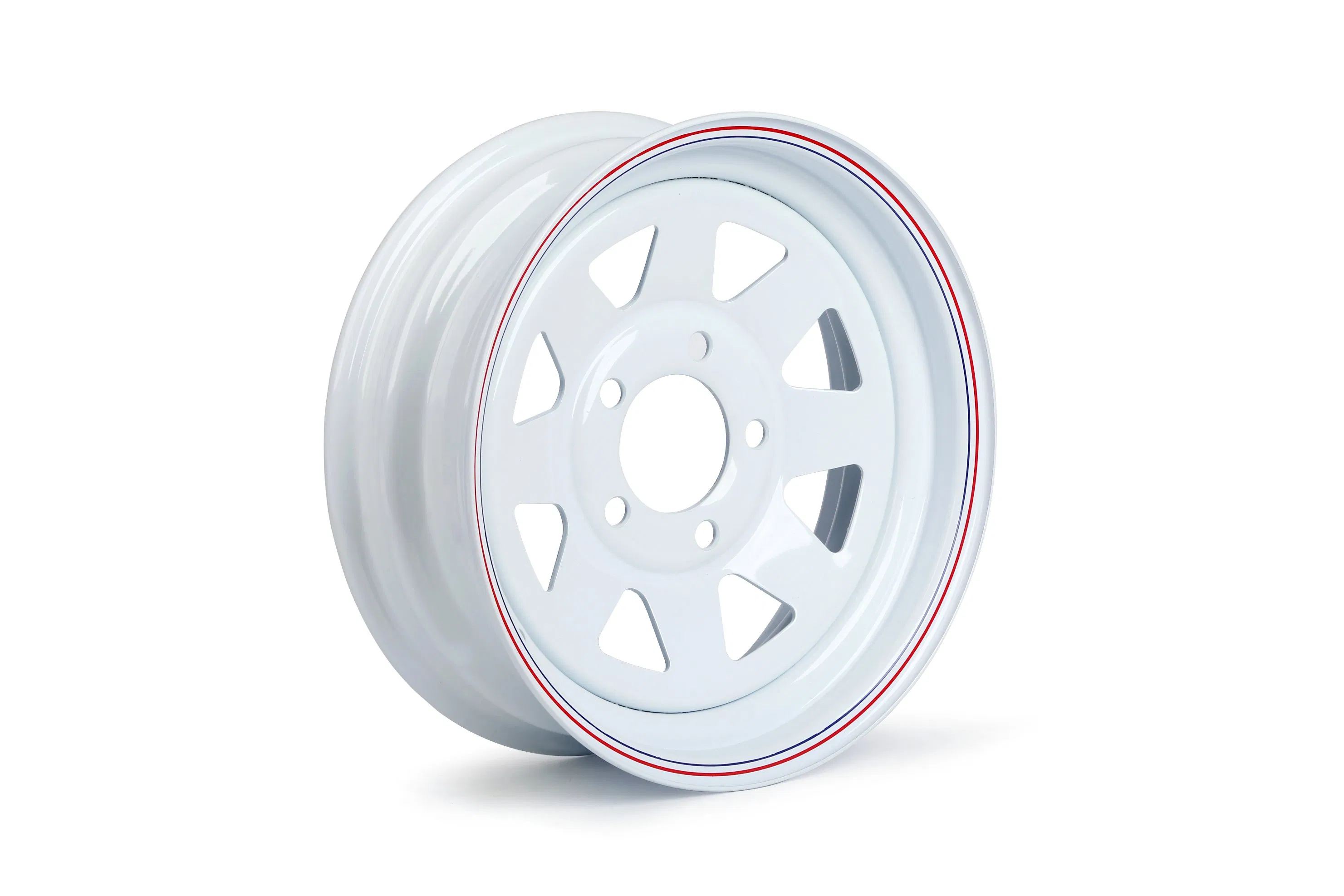 13X4.5 Boat Trailer and Farm Trailer White Steel Wheel Rim