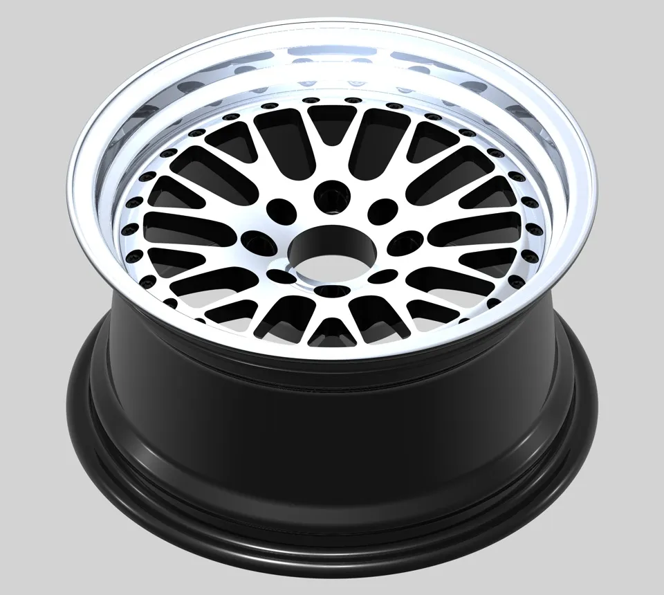 16X7.0 Inch 30 Et 6X139.7 Black Machined Face and Lip for Passenger Car Tires Car Wheel Aluminum Alloy Wheel Rims