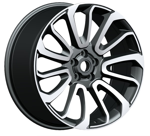 20*9.0 5X120 Land Rover Replica Wheel Rim Gunmental Machined Face