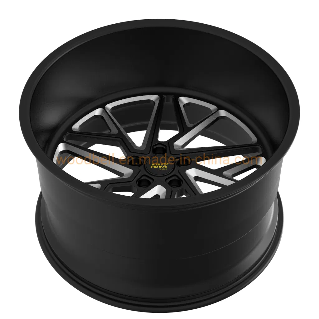 20X8.5 Inch Grey Deep Polished Concave Full Painting 1 Piece Brushed Chrome Forged Wheel 5*114.3, Alloy Wheels Made in China