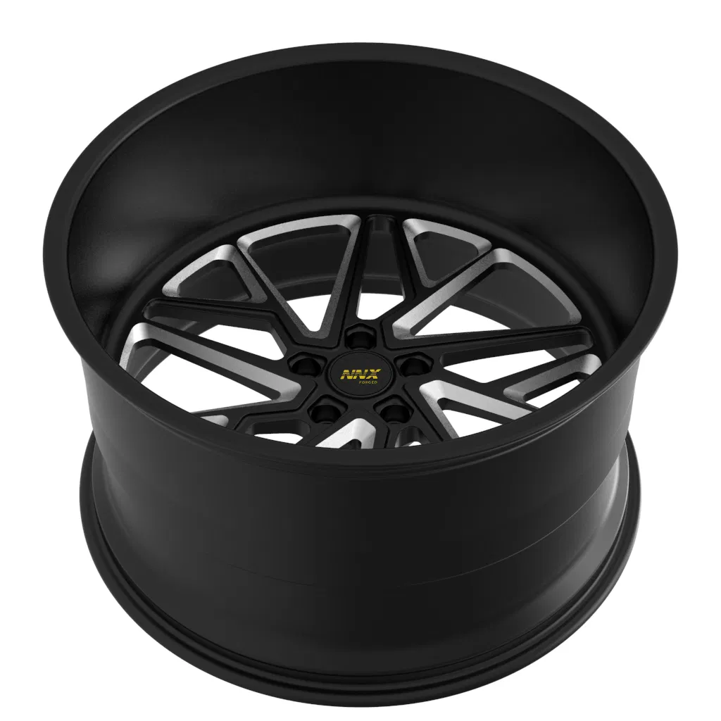 20X8.5 Inch Grey Deep Polished Concave Full Painting 1 Piece Brushed Chrome Forged Wheel 5*114.3, Alloy Wheels Made in China