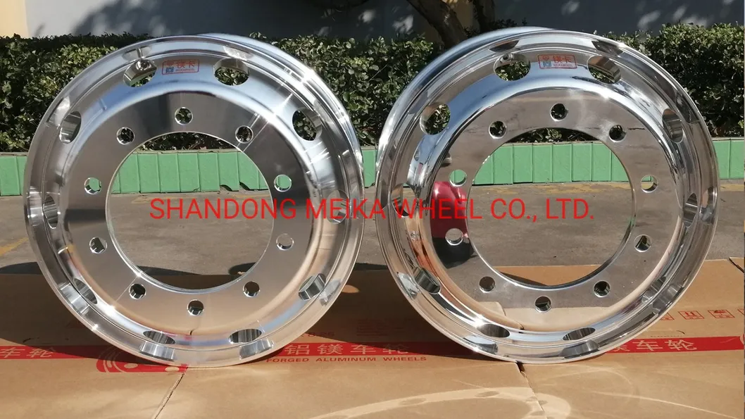 22.5inch Machined and Polished Alloy Truck Rims or Hubs