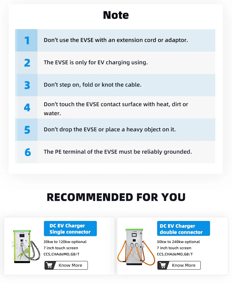 30kw DC GB/T ev charger supply Single connector EVSE electric car charging