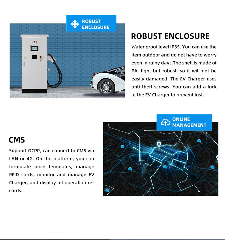 30kw DC GB/T ev charger supply Single connector EVSE electric car charging