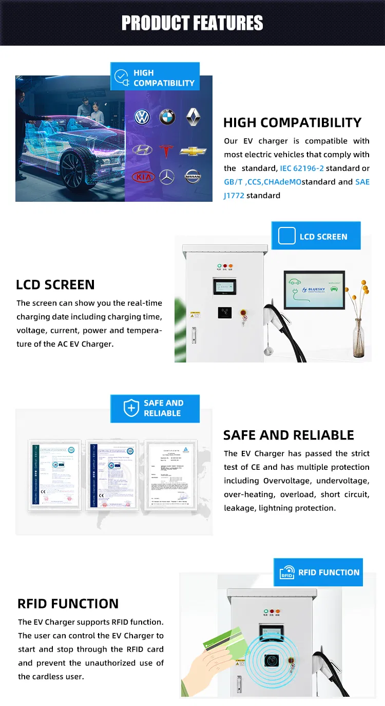 30kw DC GB/T ev charger supply Single connector EVSE electric car charging