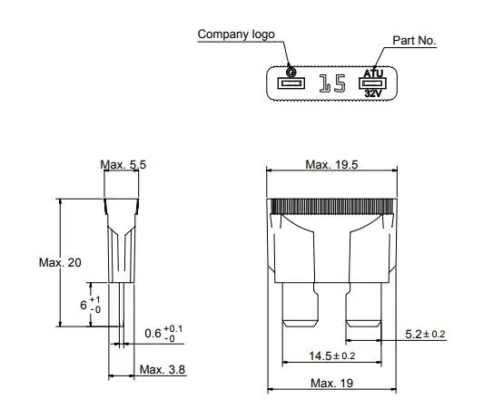 4A 32V Standard Blade Auto Fuse