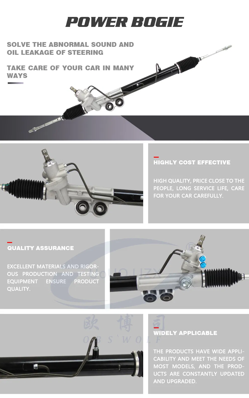 Auto Parts Power Steering Rack and Pinion LHD Steering Gear Assy for BMW M3 E92/E93 07-09 LHD 32106777000 32102283633
