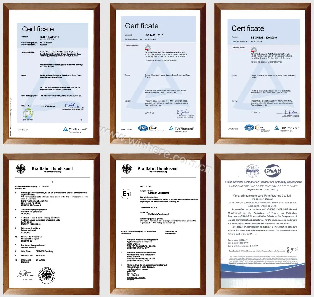 Auto Spare Parts Front Brake Disc(Rotor) for OE#569077/13502826/13586854/13585826/13512340