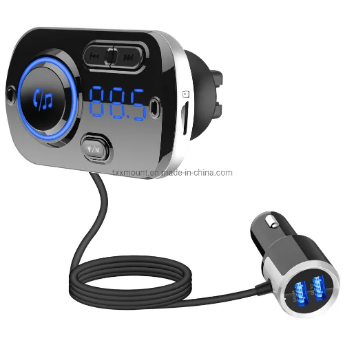Bluetooth Car Radio Transmitter Handsfree Car Kit QC3.0 USB Car Charger