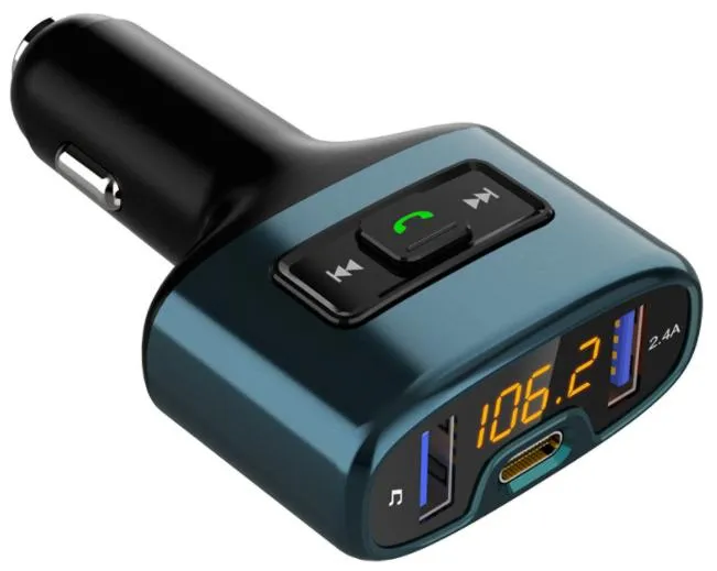 C52s Handsfree Bluetooth Car Kit MP3 Player with FM Transmitter Charger