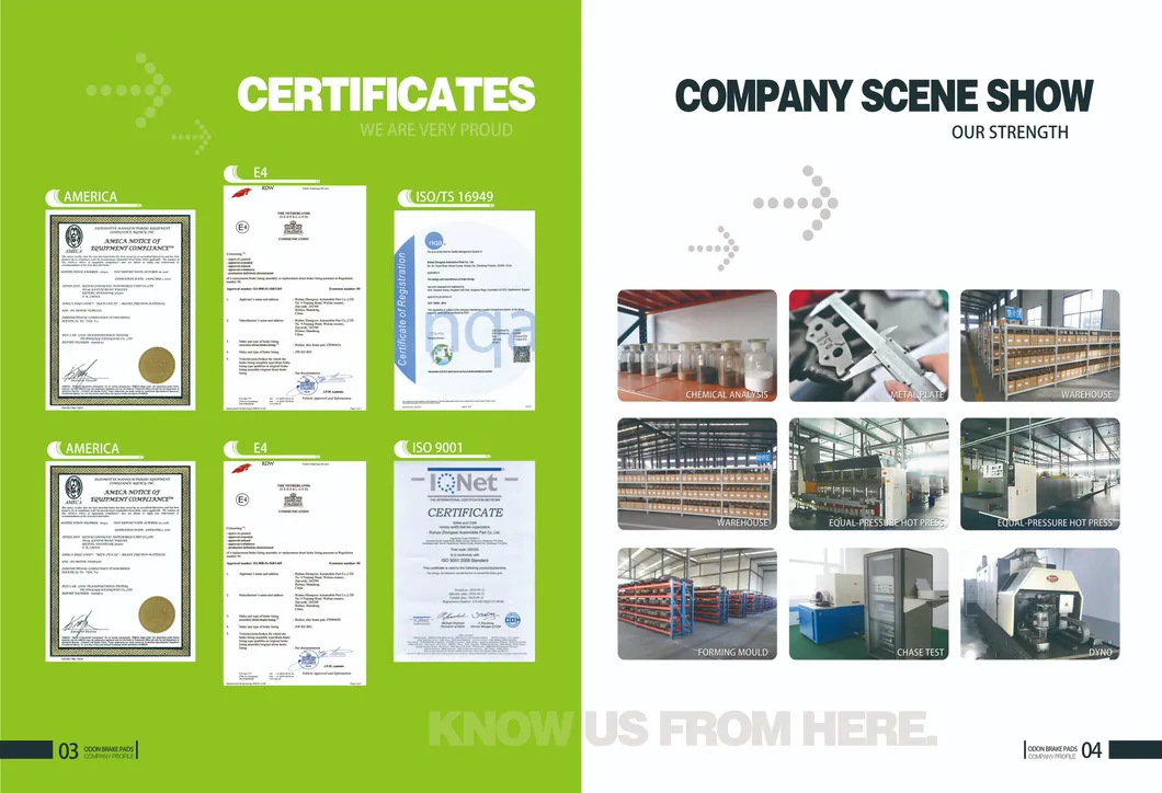 Car Accessories Auto Car Parts Alloy Rims Brake Pads for Dodge I10 Made in China