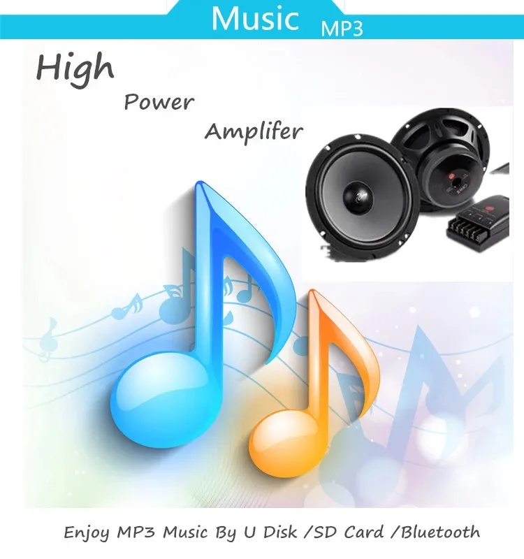Car Audio High Quality One DIN Car USB Player with FM /USB /Bluetooth