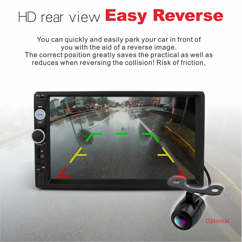 Car Dynamic Modern Player Sunplus System HD1080p Touch Screen 7 Inch Car Radio MP5 with Mirror Link