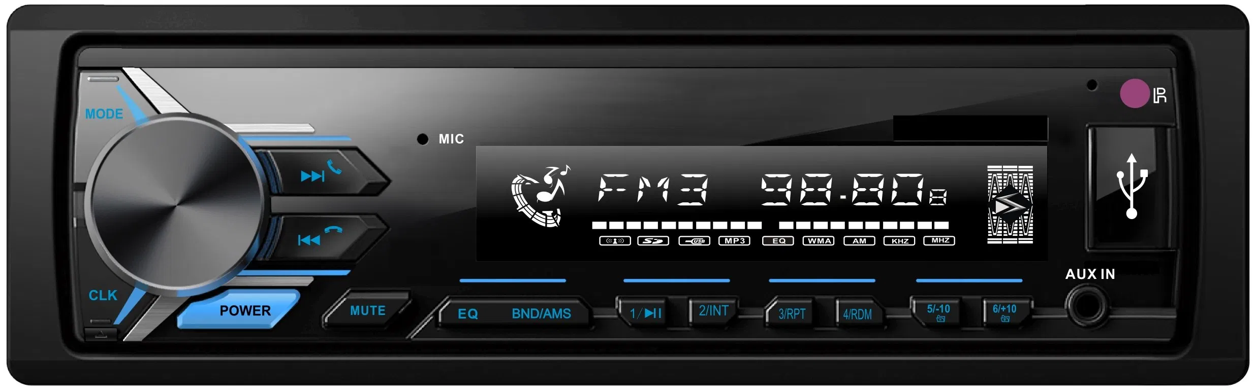 Car Multimedia Detachable Panel FM Transmitter DVD Audio Player Sr3255