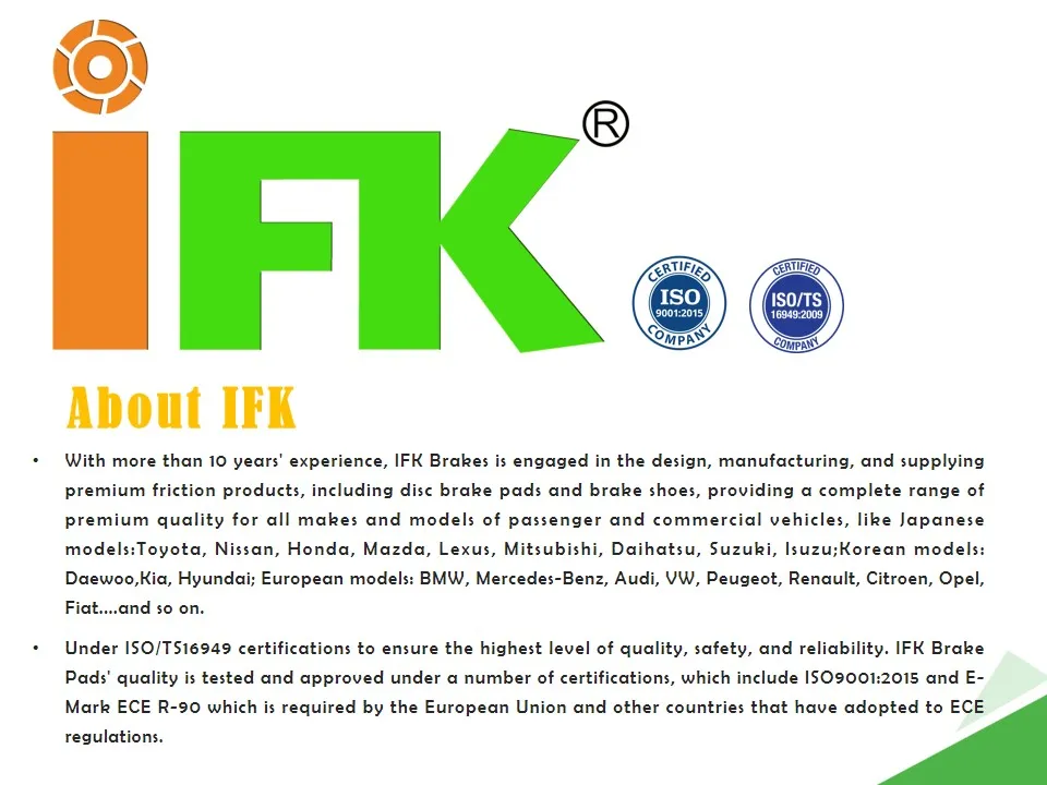 Car Spare Part Low-Metallic Non-Asbestos Front Disc Brake Pads 0054201020/1737/D1342 for Mercedes-Benz W204/C200/300/350/C204/C180/X204/Glk200/W212/E260/300