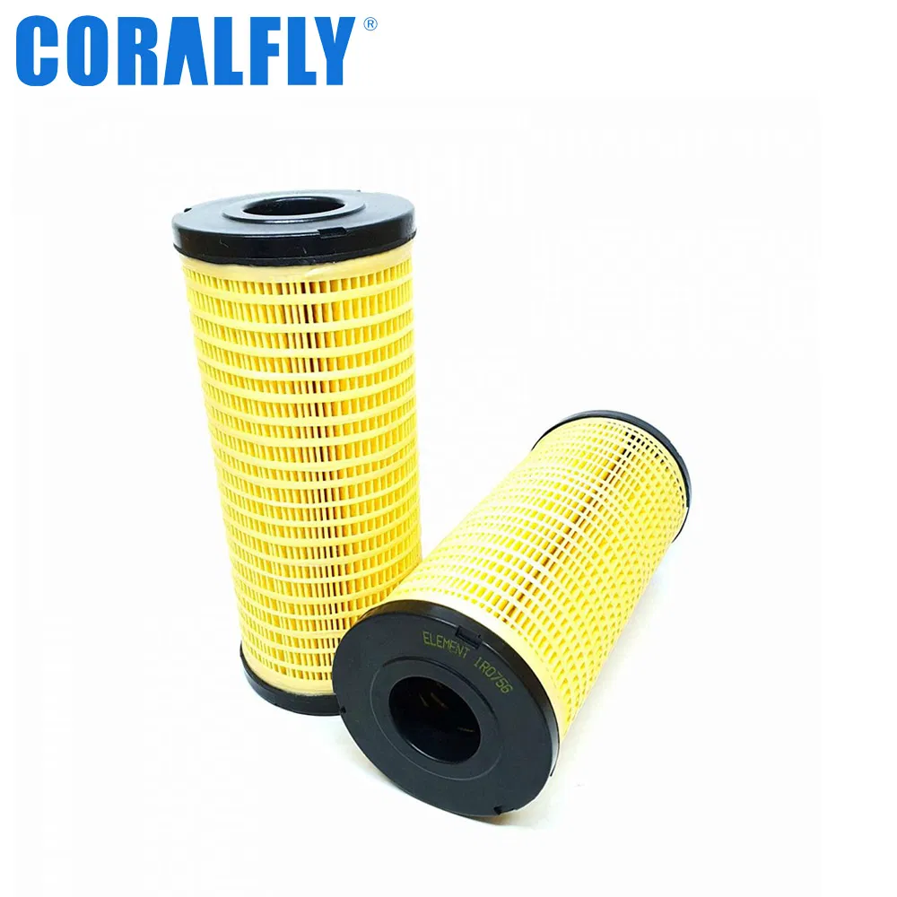 Coralfly Diesel Engine Excavator Roller Bulldozer Truck Marine Filters 1r0756 1r-0756 1r0756 for Caterpillar Fuel Filters