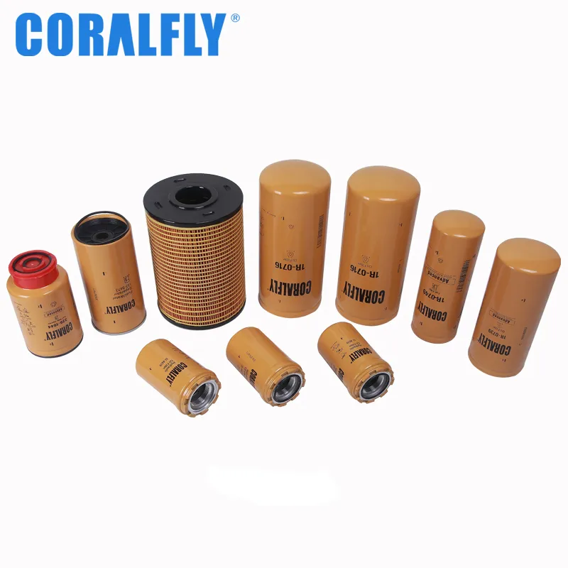 Coralfly Fuel Filter 7j-0670 9m-9740 1r-0715 1335673 4t-3132 Ba2040012 Me014833 Me014838 Me006066 B55701000 A2040312 C45702411 for Caterpillar Filter