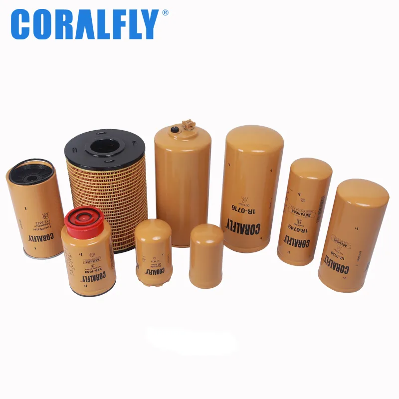 Coralfly Tractor Engines Lube Oil Filter 244-4484 30640-50300 34462-00300 1r-0710 1r-0713 1r-0734 5I-7951 1r-0739 1r-0740 for Caterpillar Filter
