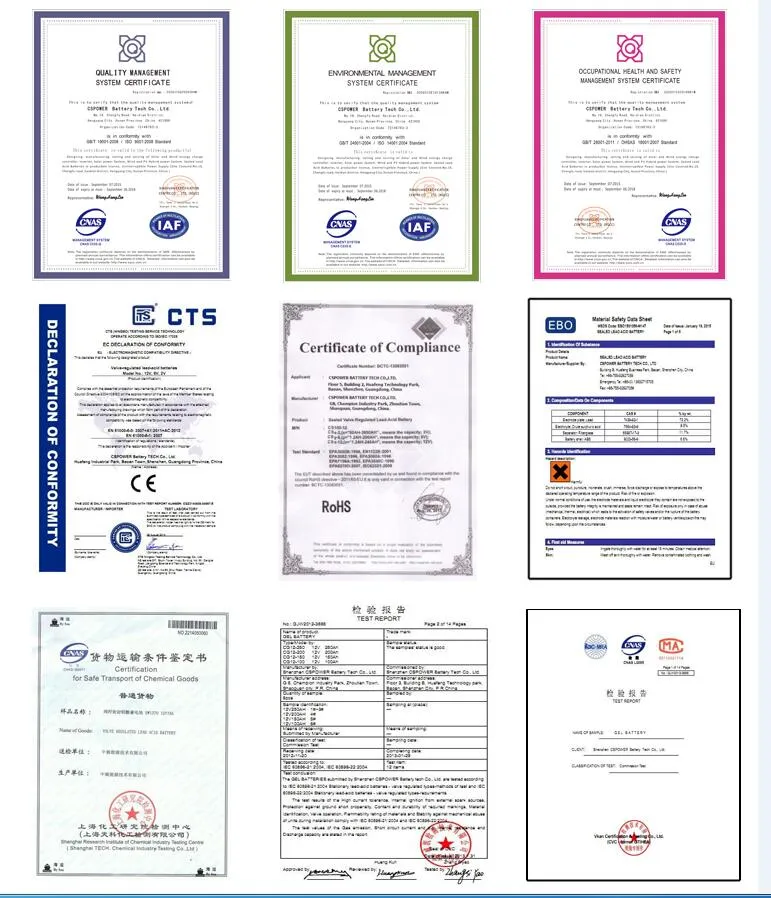 Cspower Battery Start Stop Battery Widely Used 160 for The Vehicle with Start Stop System