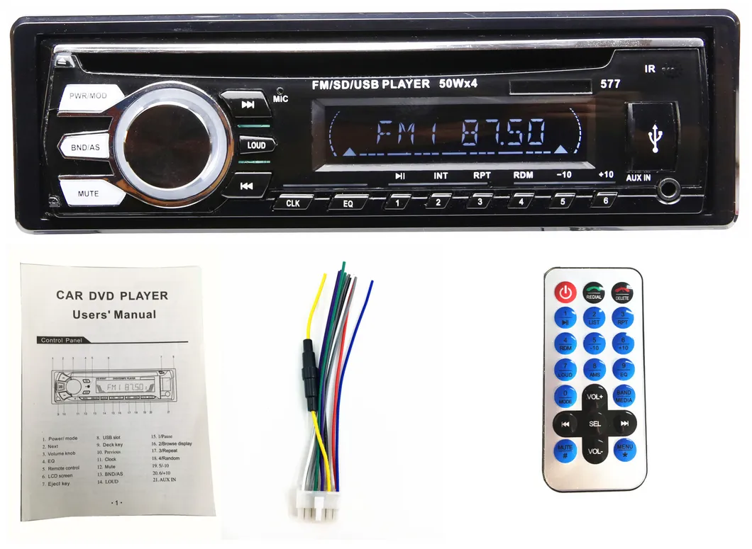 Double DIN Car DVD Navigation Audio Player with Bluetooth/Remote