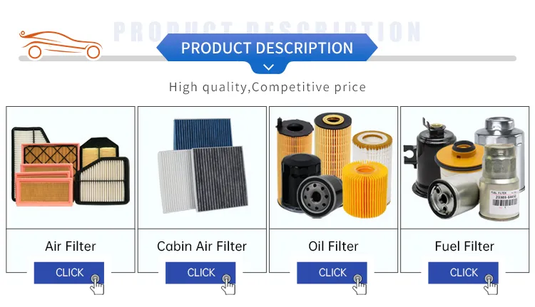 Industrial Conditioner Compress Active Air Filter Manufacturer 17801-0c010 17801-0c020