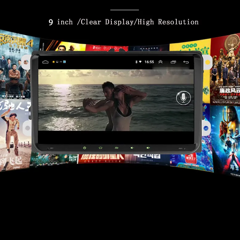 Factory Supply 9003c Smart Full Touch Screen Mirror Link Ios and Adroid Phone Android8.1 Multimediasystem for VW Radio and Vadio MP5 Car Player