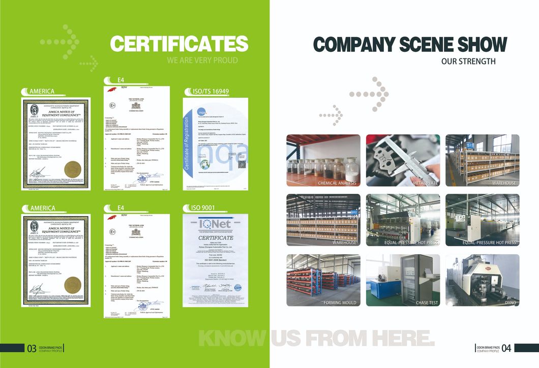 Fdb1646 Wholesale China Factory Top Quality OEM Number Mr 389550 Lessmetallic Brake Pad for Nissan Maxima