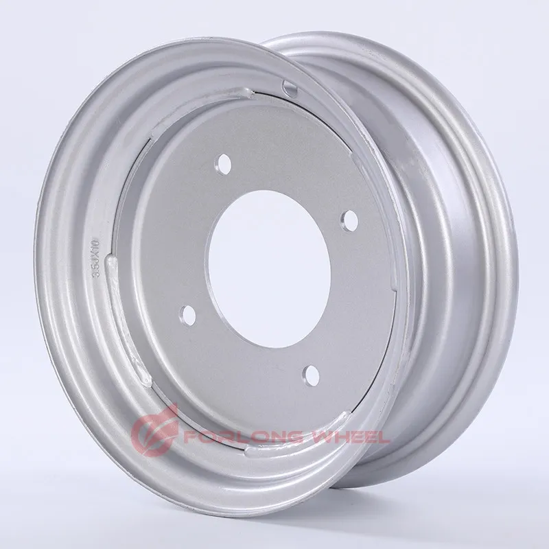 Forlong Steel Rim 3.75X8 4 Hole 100mm Fitting Tire 4.80-8 for Log Splitter Machine Use
