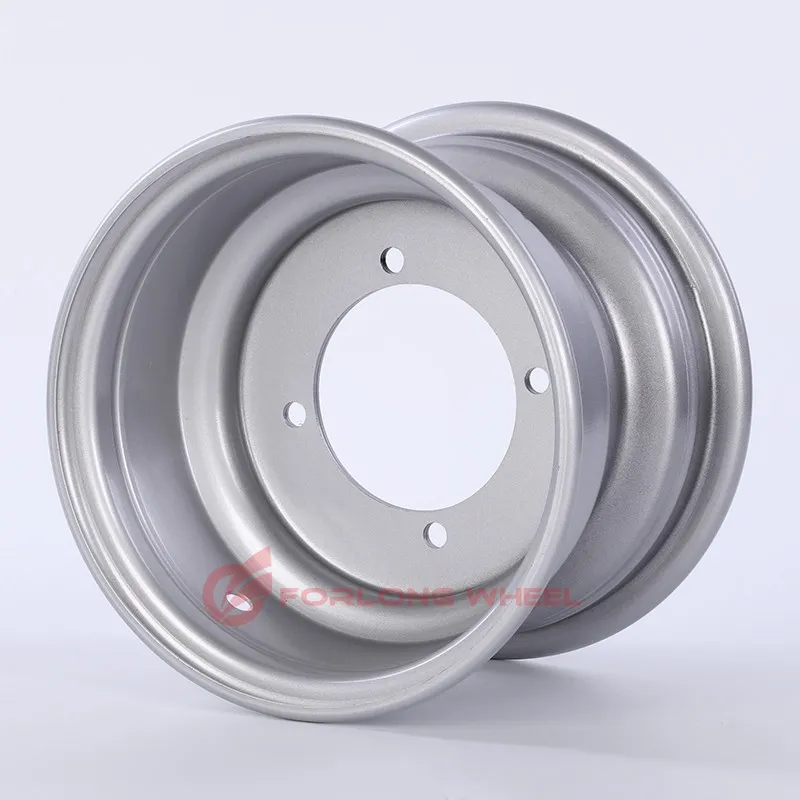 Forlong Steel Rim 3.75X8 4 Hole 100mm Fitting Tire 4.80-8 for Log Splitter Machine Use