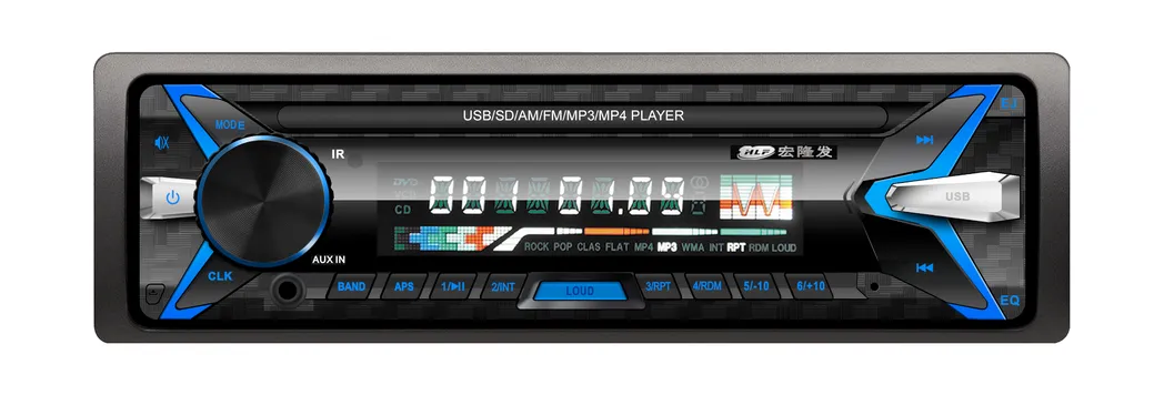 High Quality Car Radio Player Multi Color LED with FM Bluetooth