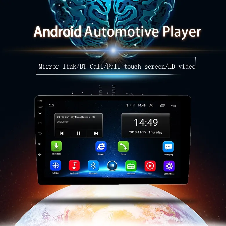 High Quality Hot Sale 10 Inch Touch Support GPS/WiFi Funtation Best Media Player for Android