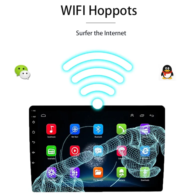 High Quality Hot Sale 10 Inch Touch Support GPS/WiFi Funtation Best Media Player for Android