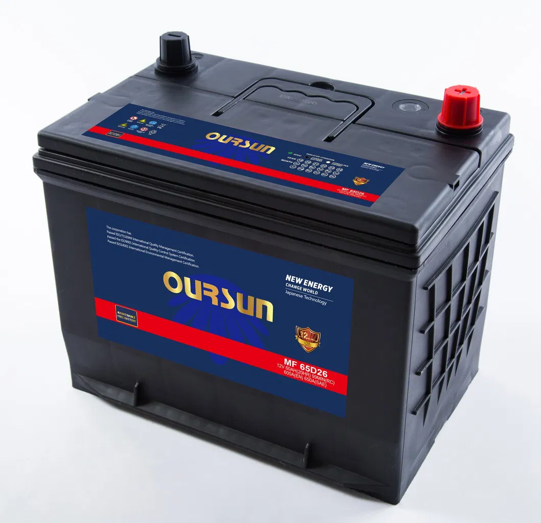 ISO9001 Certificated Factory for SMF Sealed Lead Acid Car Starting Batteries 12V 65ah Ns70 Auto Battery for Sale