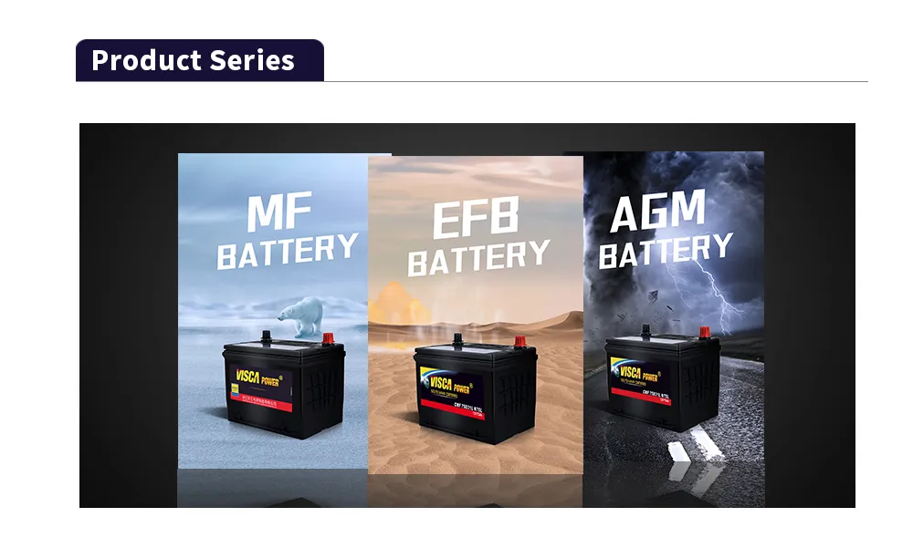 Jeje 12V150ah Factory Supply Maintenance Free Car Battery Cmf N150 Visca Power