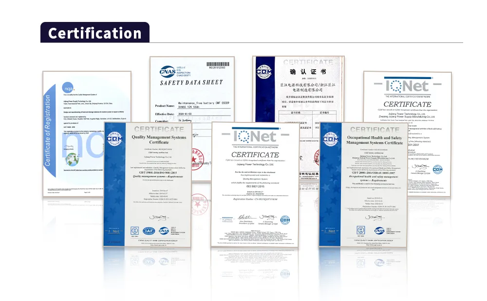 Jeje King Power 12V Cmf 190h52 N200 Car Battery Lead Acid Battery