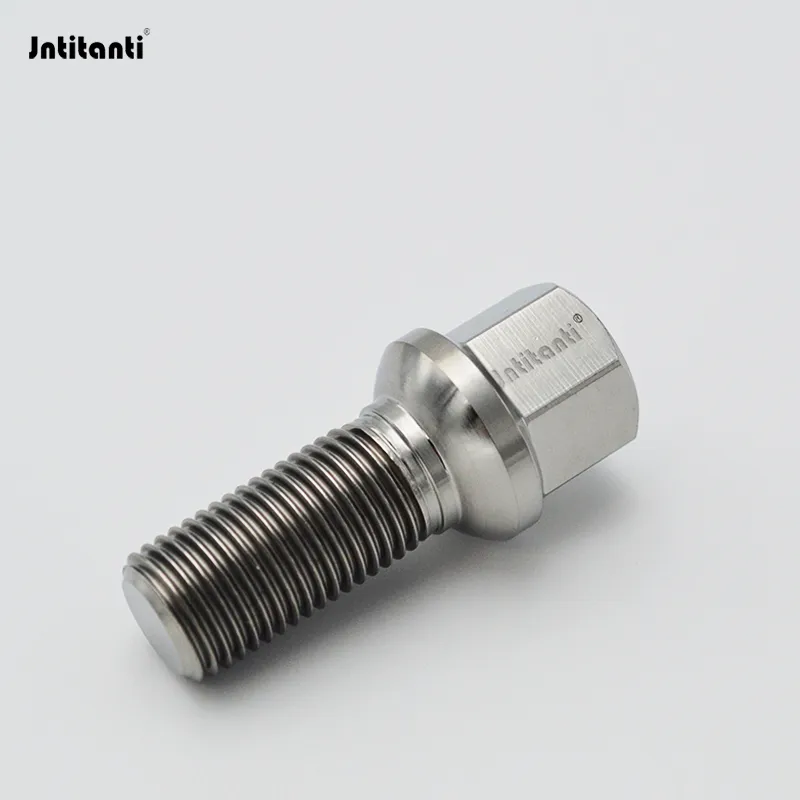 Jntitanti High Performance Ball Seat Gr. 5 Ti-6al-4V Wheel Lug Bolts for VW, Audi European Cars M14*1.5*30mm