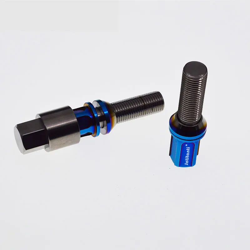 Jntitanti High Performance Ball Seat Gr. 5 Ti-6al-4V Wheel Lug Bolts for VW, Audi European Cars M14*1.5*30mm