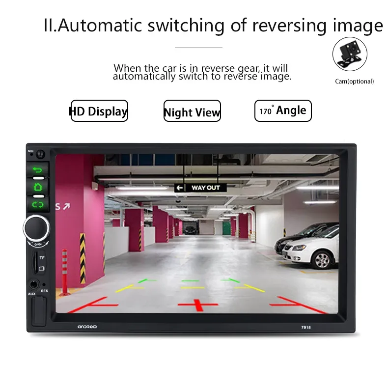 Jyt Factory Wholesale 7169 Subwoofer Full Intelligent 2DIN7 Inch Full Touch Screen Capacitive Screen Car Radio Car Audio and Video Car Player