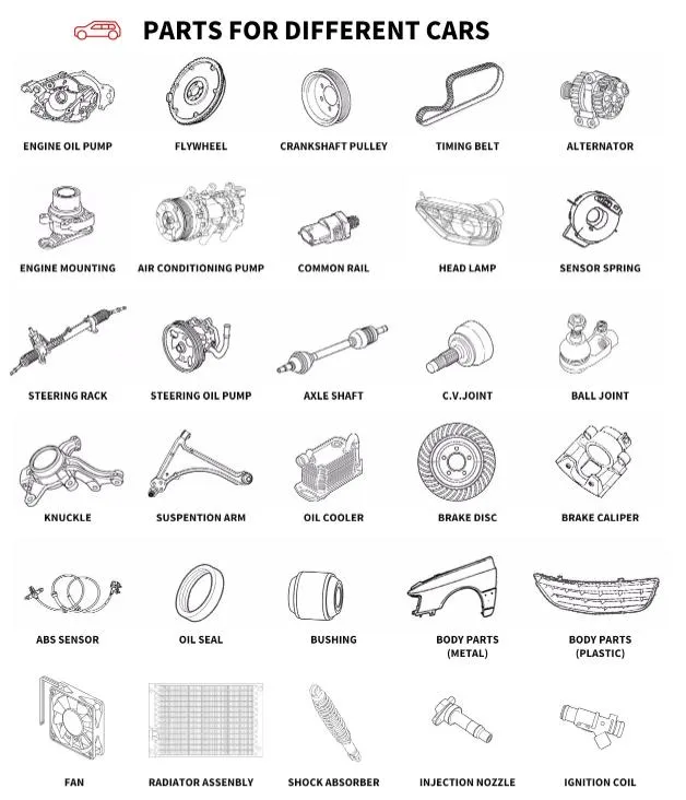 KIA Pride CV Joint Suspension Parts Cremalleras Hydraulic Steering High Quality Engine Gear