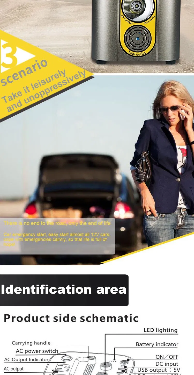 KSUN Multifunction Mobile Energy Storage Power Supply and Car Starter