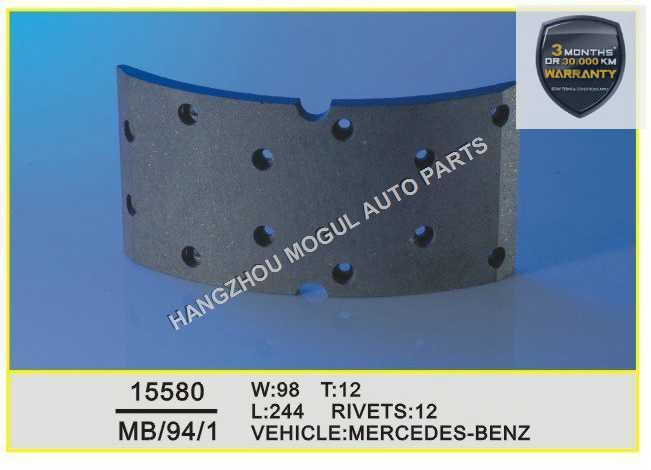 Long Lifetime Brake Lining for Heavy Duty Truck ( 15580 )