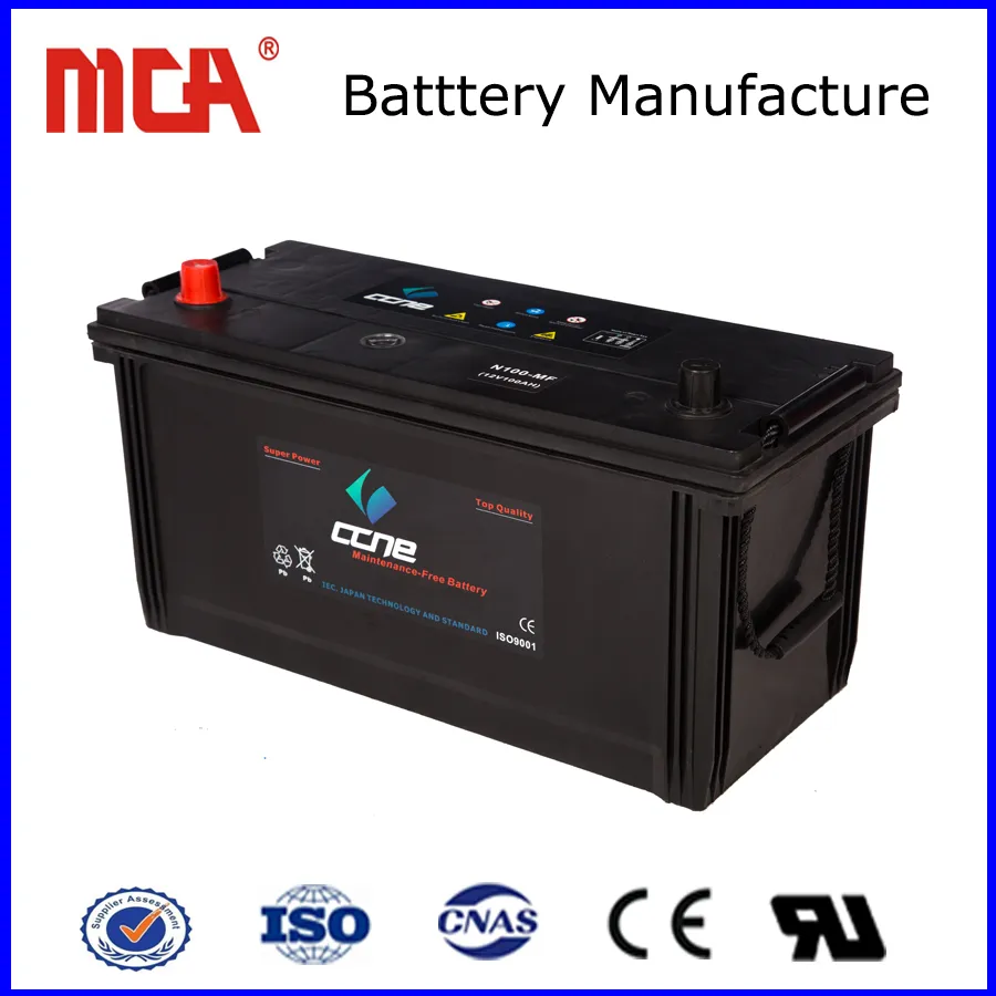 N200 12V200ah Largest Dry Charged Car Battery