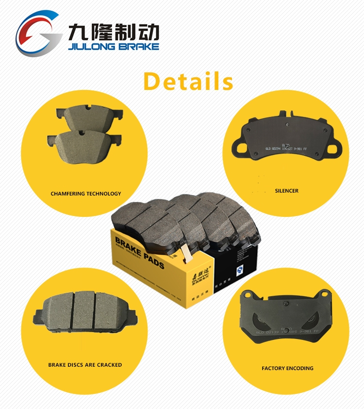 None-Dust Ceramic and Semi-Metal High Quality Auto Parts Brake Pads for Acura Honda Lotus Mg (D374/43022-ST3- E00 )