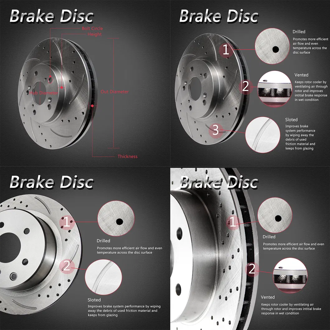 OE Drilling/Grooving Front Rotos Disc 45251s0X000